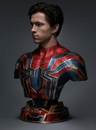 Marvel Iron Spider Man Life Size Bust Statue - LM Treasures 