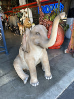 Sitting Elephant Life Size Statue - LM Treasures Life Size Statues & Prop Rental