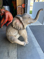 Sitting Elephant Life Size Statue - LM Treasures Life Size Statues & Prop Rental