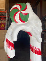 Candy Cane Snow Over Sized Statue - LM Treasures 