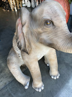 Sitting Elephant Life Size Statue - LM Treasures Life Size Statues & Prop Rental