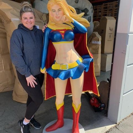 Muscle Girl Super Hero Life Size Statue - LM Treasures 