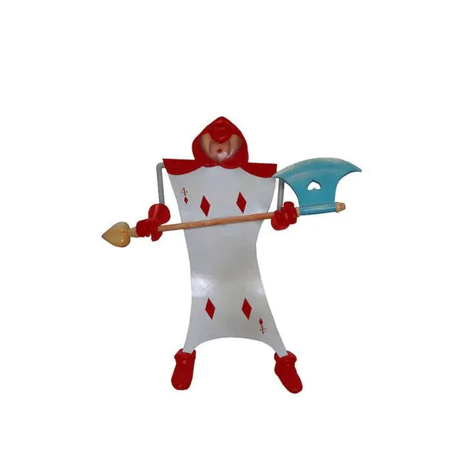 Heart Playing Card With Axe Life Size Statue LM Treasures - A