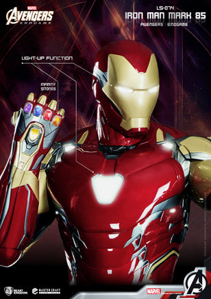 Iron Man Avengers: Endgame Iron Man Mark 85 Life Size Statue - LM Treasures 