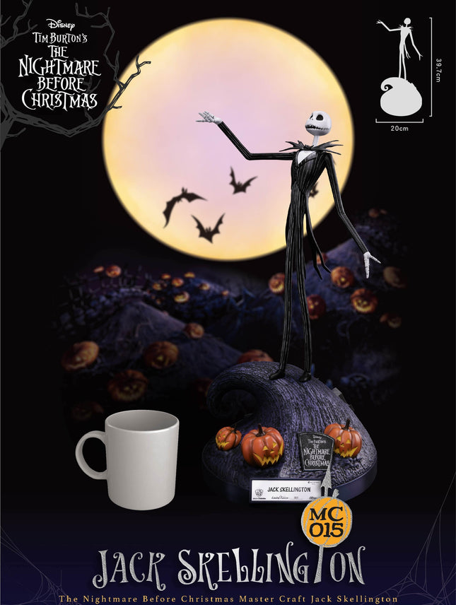The Nightmare Before Christmas Master Craft Jack Skellington Table Top Statue - LM Treasures 