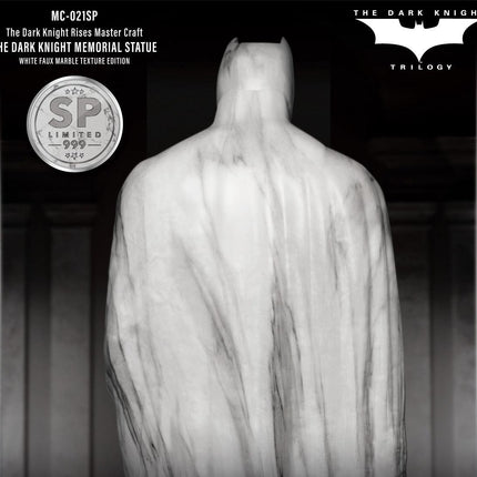 The Dark Knight Rises White Faux Marble Memorial Statue Table Top - LM Treasures 