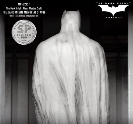 The Dark Knight Rises White Faux Marble Memorial Statue Table Top - LM Treasures 