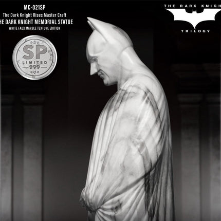 The Dark Knight Rises White Faux Marble Memorial Statue Table Top - LM Treasures 