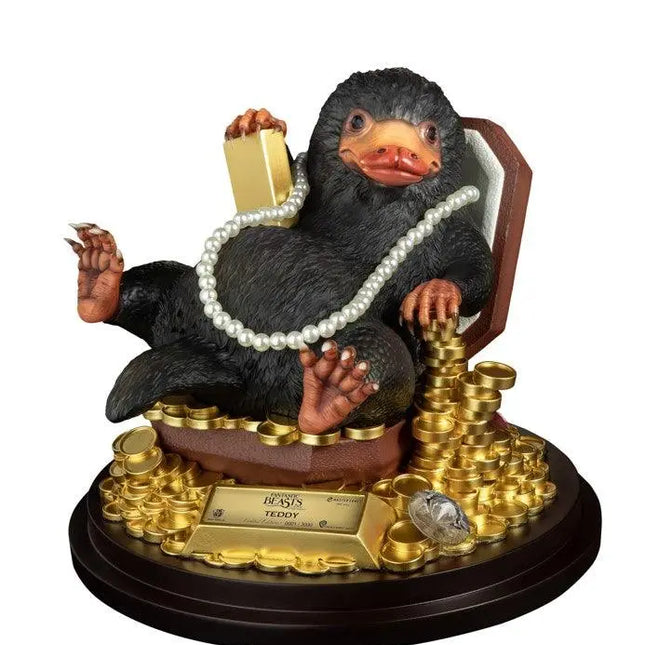 Fantastic Beasts Master Craft Teddy Niffler Table Top Statue LM Treasures - MC