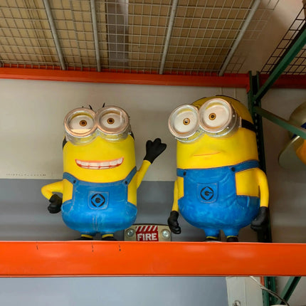 Cartoon Yellow Minion Waving Statue LM Treasures - A