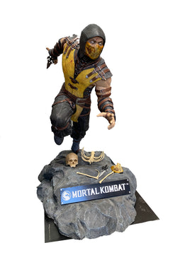 Mortal Kombat X Scorpion Life Size Pre-Owned Statue - LM Treasures 