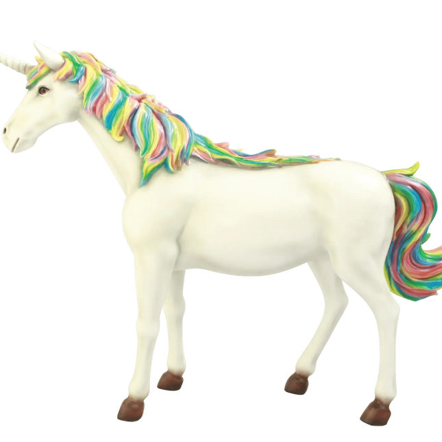 Rainbow Unicorn Life Size Statue LM Treasures - T