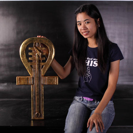 Egyptian Ankh Key Wall Décor Over Size Statue - LM Treasures 