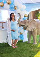 Standing Baby Elephant Life Size Statue - LM Treasures 