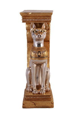 Egyptian Bastet Cat Pillar Life Size Statue - LM Treasures 
