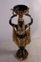 Egyptian Plant Holder Female Small Statue - LM Treasures 