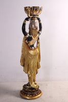 Egyptian Plant Holder Female Small Statue - LM Treasures 