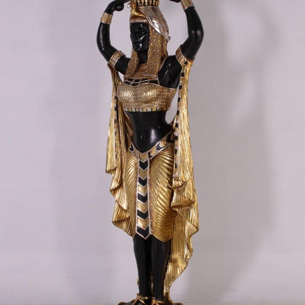 Egyptian Plant Holder Female Life Size Statue - LM Treasures 