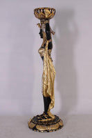 Egyptian Plant Holder Female Life Size Statue - LM Treasures 