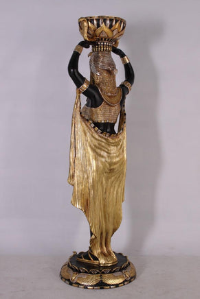 Egyptian Plant Holder Female Life Size Statue - LM Treasures 