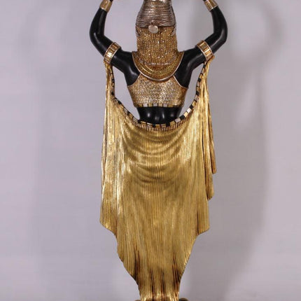Egyptian Plant Holder Female Life Size Statue - LM Treasures 