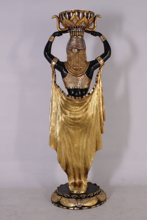 Egyptian Plant Holder Female Life Size Statue - LM Treasures 