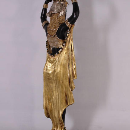 Egyptian Plant Holder Female Life Size Statue - LM Treasures 