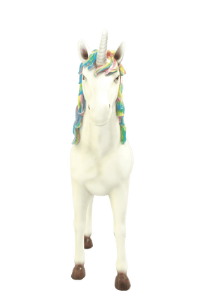 Rainbow Unicorn Life Size Statue - LM Treasures 