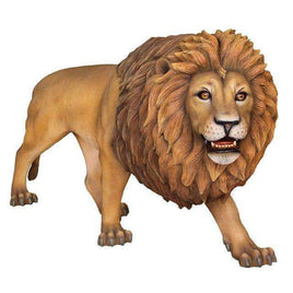 Lion Walking Life Size Statue - LM Treasures 