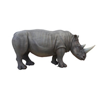 Realistic Rhinoceros Life Size Statue - LM Treasures Life Size Statues & Prop Rental