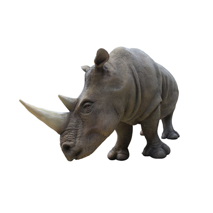 Realistic Rhinoceros Life Size Statue - LM Treasures Life Size Statues & Prop Rental