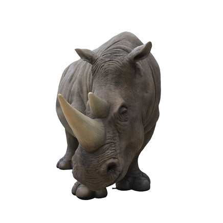 Realistic Rhinoceros Life Size Statue - LM Treasures Life Size Statues & Prop Rental