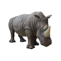 Realistic Rhinoceros Life Size Statue - LM Treasures 