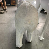 Polar Bear Walking Mouth Open Statue - LM Treasures 