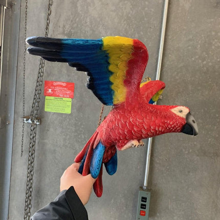 Flying Macaw Parrot Life Size Statue - LM Treasures 