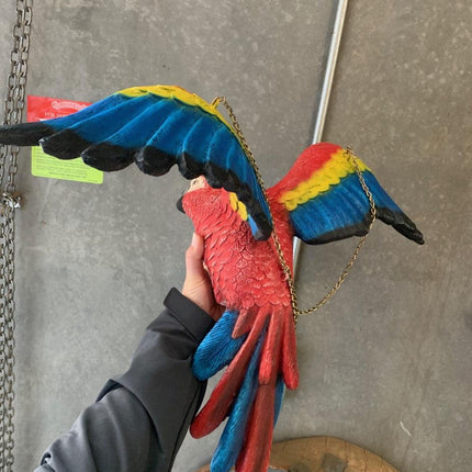 Flying Macaw Parrot Life Size Statue - LM Treasures 
