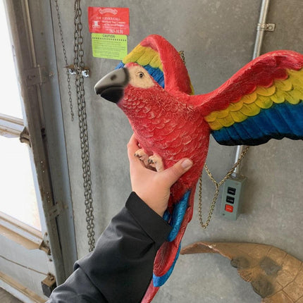 Flying Macaw Parrot Life Size Statue - LM Treasures 