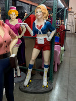 Patriotic Car Hop Waitress Life Size Statue - LM Treasures 