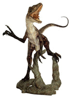 Jurassic World Velociraptor (Open Jaw) Deinonychos Life Size Statue - LM Treasures 