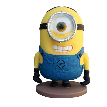 Cartoon Yellow Minion One Eye Life Size Statue - LM Treasures 