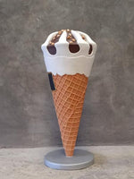 Ice Cream Cone with Almonds Over Sized Statue - LM Treasures 