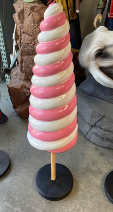 Small Pink Cone Lollipop Over Sized Statue - LM Treasures 