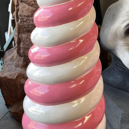 Small Pink Cone Lollipop Over Sized Statue - LM Treasures 