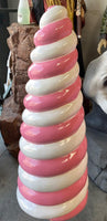 Small Pink Cone Lollipop Over Sized Statue - LM Treasures 