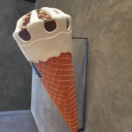 Ice Cream Cone with Almonds Hanging Over Sized Statue - LM Treasures 