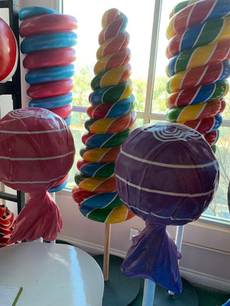 Large Rainbow Cone Lollipop Over Sized Statue - LM Treasures 