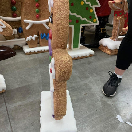 Small Girl Gingerbread Cookie Over Sized Statue - LM Treasures 