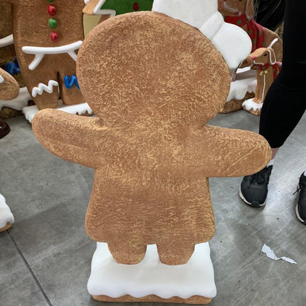 Small Girl Gingerbread Cookie Over Sized Statue - LM Treasures 
