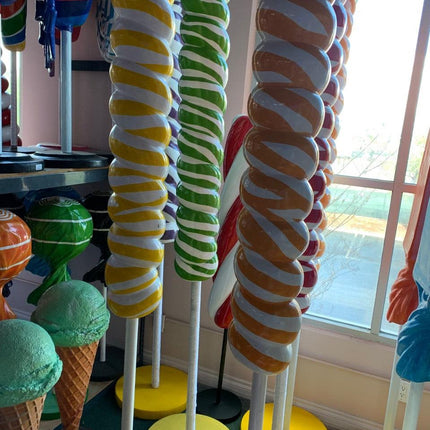 Yellow Twisted Pop Over Sized Statue - LM Treasures 