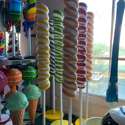 Yellow Twisted Pop Over Sized Statue - LM Treasures 